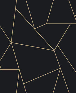 Nazca Black & Gold Wallpaper by Antonina Vella