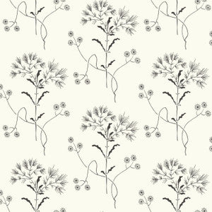 Wildflower Black & White Wallpaper by Magnolia Home