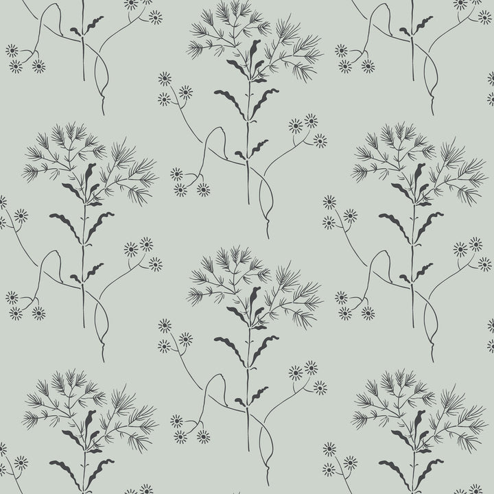 Wedding Band Blue & Black Wallpaper by Magnolia Home Magnolia Home Vol. II Covers about 56.4 square feet 20.5-in by 33-ft long roll Prepasted 10.25 - Fabric Carolina -