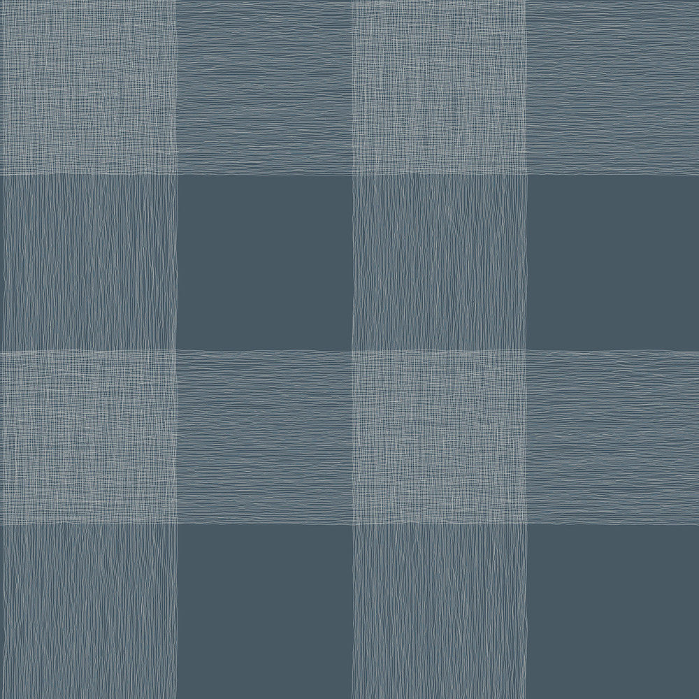 Common Thread Navy & White Wallpaper by Magnolia Home Magnolia Home Vol. II Covers about 56.4 square feet 20.5-in by 33-ft long roll Prepasted 20.5 - Fabric Carolina -