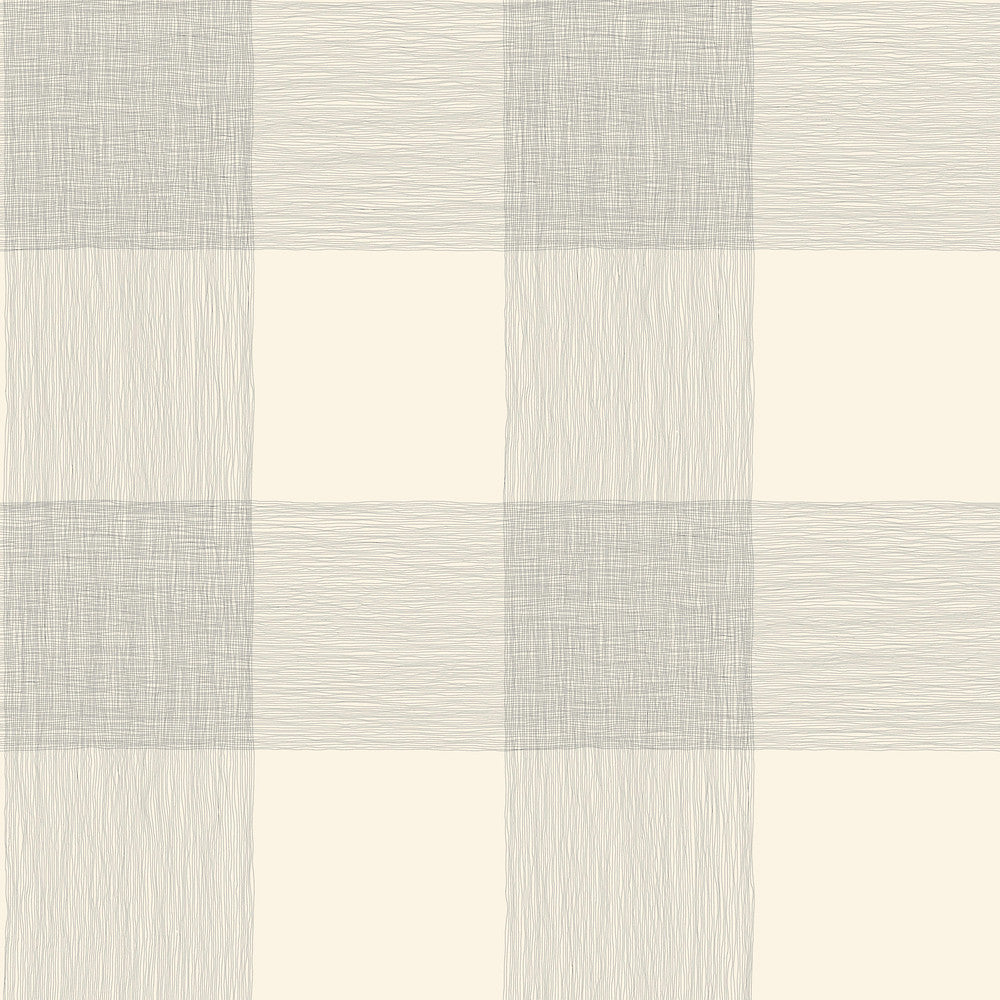Common Thread Cream & Black Wallpaper by Magnolia Home Magnolia Home Vol. II Covers about 56.4 square feet 20.5-in by 33-ft long roll Prepasted 20.5 - Fabric Carolina -