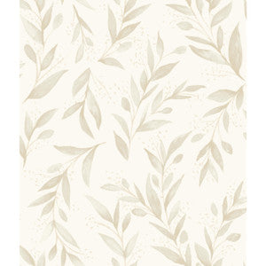 Olive Branch Beige Wallpaper by Magnolia Home
