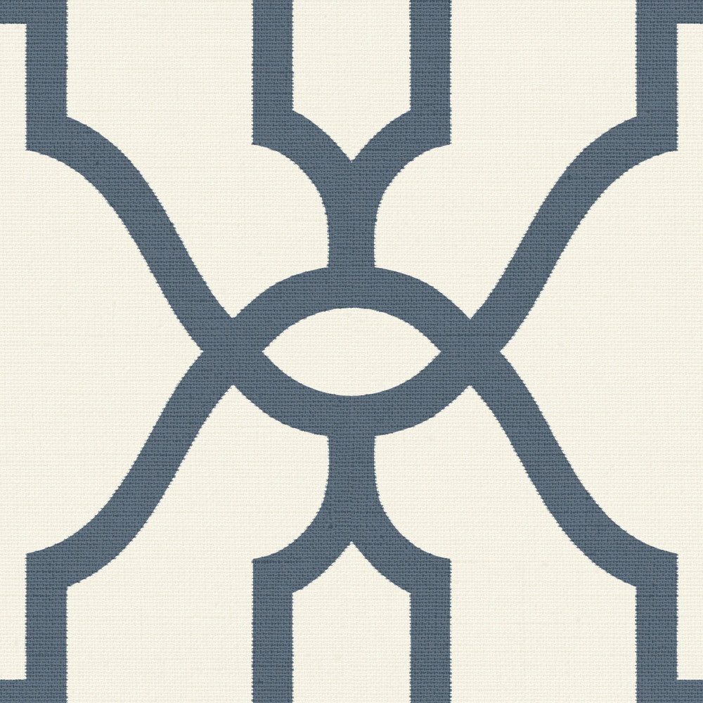 Woven Trellis Federal Blue Wallpaper by Magnolia Home Magnolia Home Vol. II Covers about 56.4 square feet 20.5-in by 33-ft long roll Prepasted 20.5 - Fabric Carolina -
