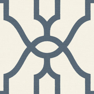 Woven Trellis Federal Blue Wallpaper by Magnolia Home