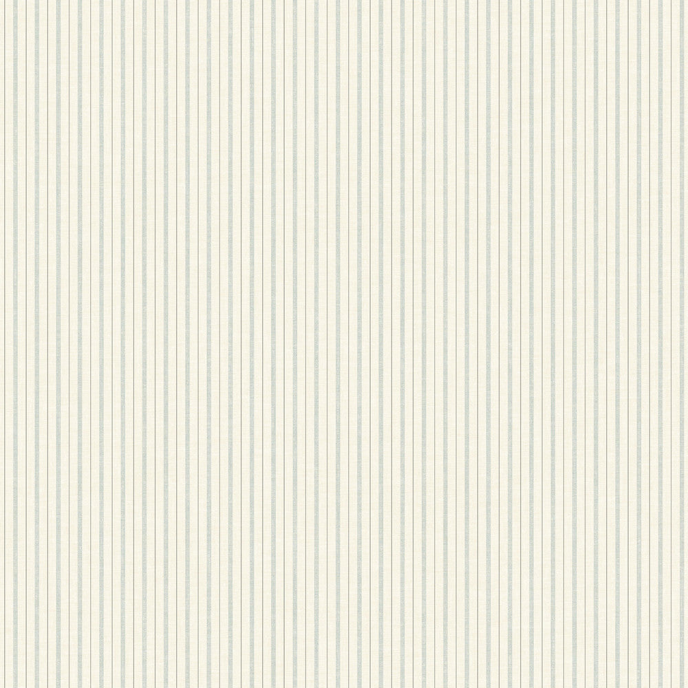 French Ticking Light Blue Wallpaper by Magnolia Home Magnolia Home Vol. II Covers about 56.4 square feet 20.5-in by 33-ft long roll Prepasted 0 - Fabric Carolina -