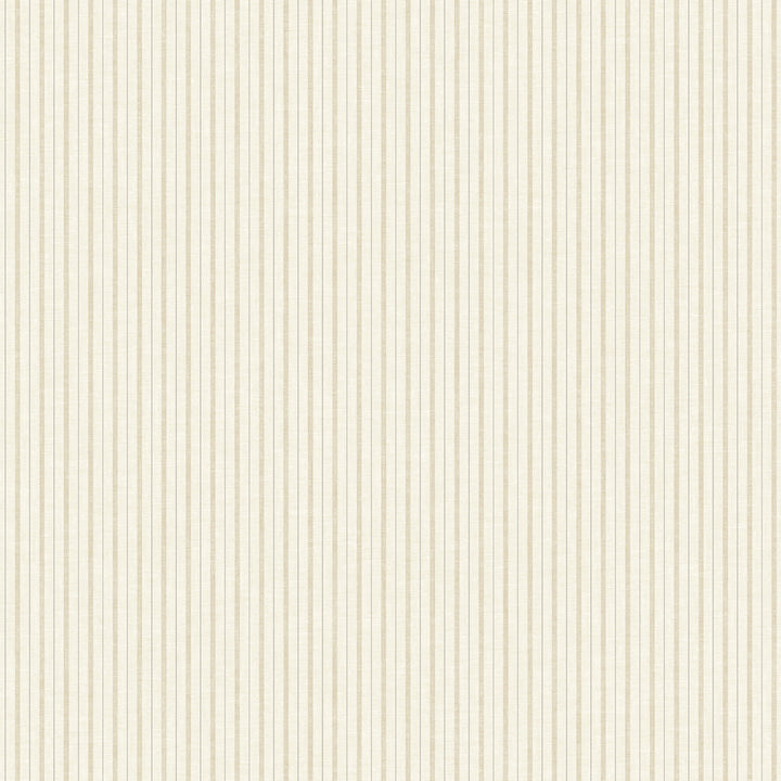French Ticking Cream Wallpaper by Magnolia Home Magnolia Home Vol. II Covers about 56.4 square feet 20.5-in by 33-ft long roll Prepasted 0 - Fabric Carolina -