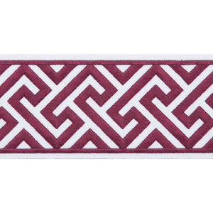 Melrose Emb Tape Claret by Magnolia Trim