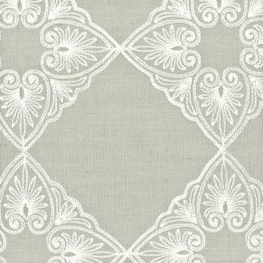 Memory 3 Cement by Stout Fabric Color My Window Silver/Smoke 82% Polyester 18% Linen Viscose Embroidery CHINA FLAME RETARDANT-N.F.P.A. 260A CLASS 1 CATB 117-2013 WYZENBEEK 3 000 DOUBLE RUB WEAR TEST (LIGHT DUTY) Horizontal: 5.75 and Vertical: 5.75 52.75 in - Fabric Carolina -