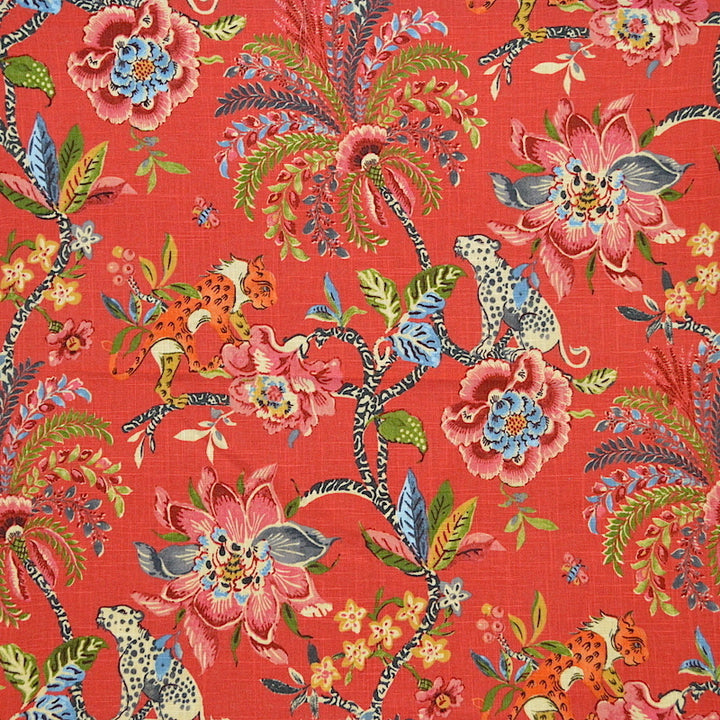 Meow Red by Magnolia Fabric - 55Lin/45Ctn China 15000 Horizontal: 27 and Vertical: 25.25 54" - Fabric Carolina -