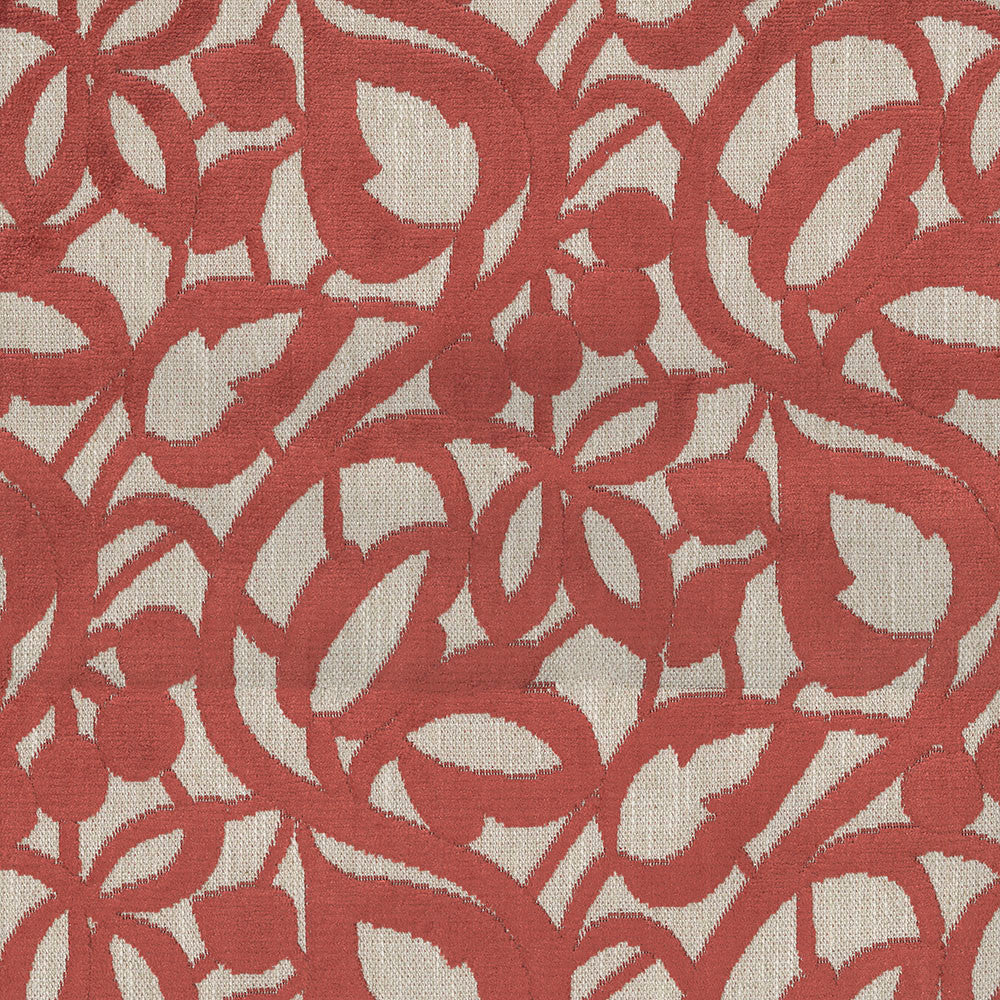 Merits 14 Paprika by ABBEYSHEA Designer Fabric N/A 100% Polyester China 18,000 Double Rubs </p><p>Repeat: Horizontal: 13.5" (34.3 cm) Across the Roll and Vertical: 13.5" (34.3 cm) Up the Roll 54" (137 cm) - Swanky Fabrics -