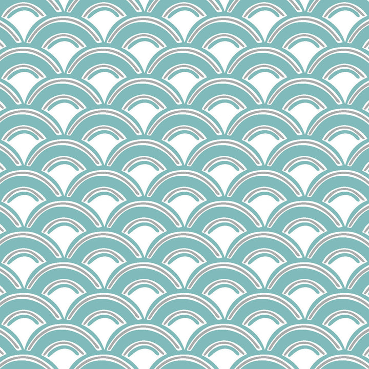 Merlin 4 Lagoon by Aoc Fabric THE ART OF COLOR OASIS 100%COT USA Horizontal: 1.000 and Vertical: 0.750 54 in - Fabric Carolina -