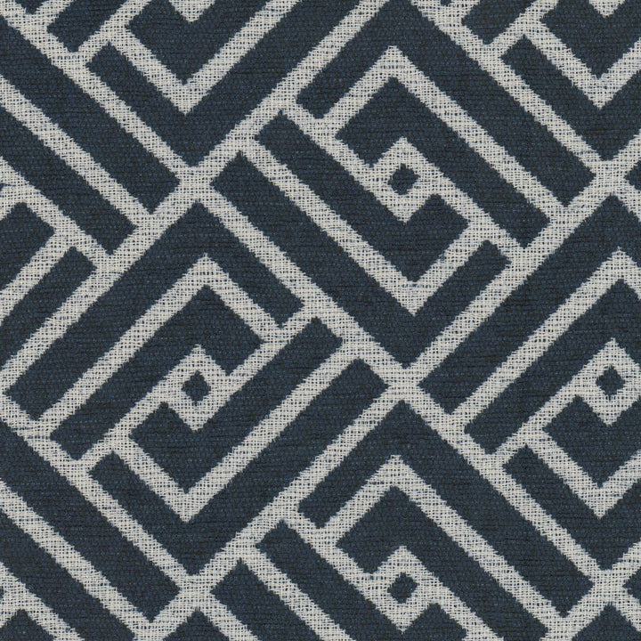 Metaphor 1 Royal by Stout Fabric LIVING IS EASY DELFT/INDIGO 100%POL CHINA Horizontal: 4.750 and Vertical: 4.750 57 in - Fabric Carolina -