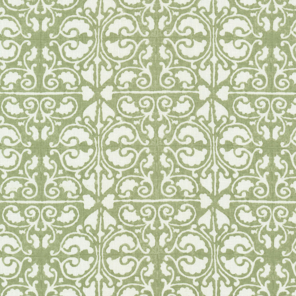 Meteor 3 Pistachio by Stout Designer Fabric RAINBOW LIBRARY SAGE/CYPRESS 68%POL 32%COT INDIA Horizontal: 13.500 and Vertical: 6.375 54 in - Swanky Fabrics -