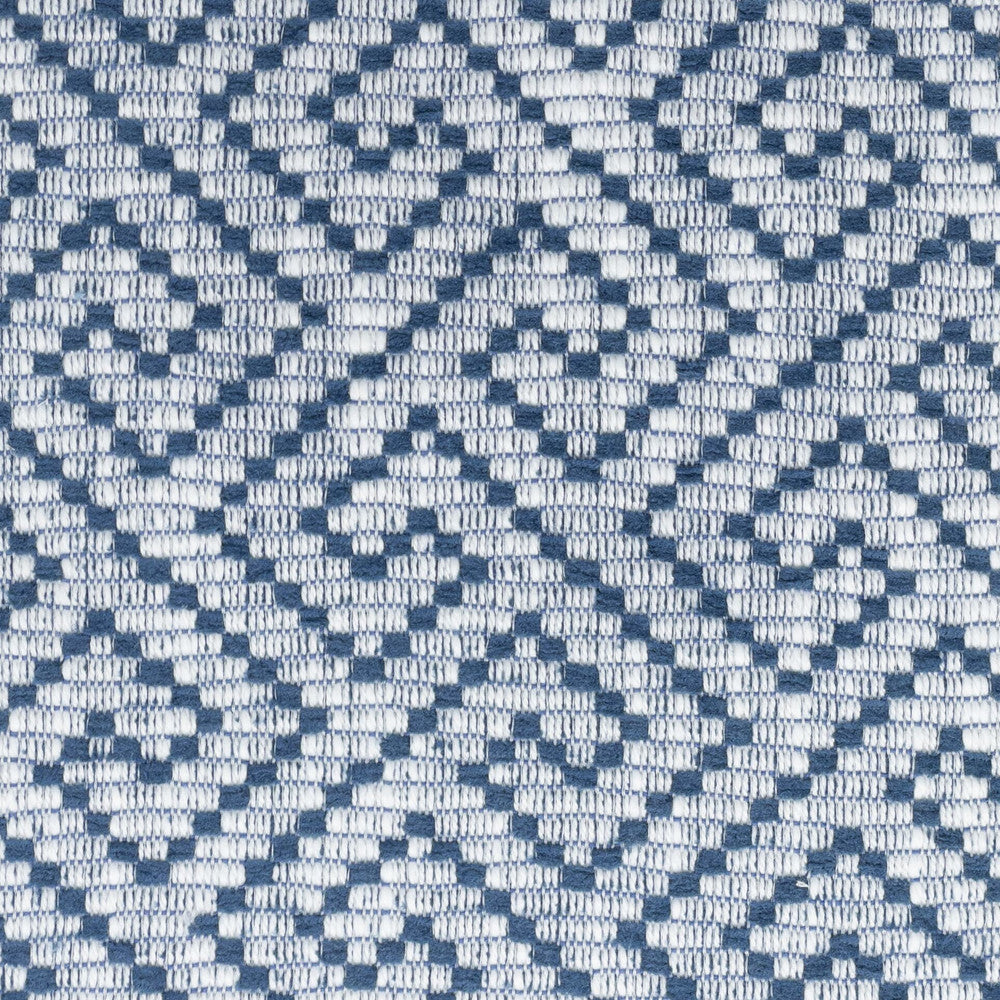 Metro 3 Blueberry by Stout Designer Fabric LIVING IS EASY BREEZE/SKY 100%UV USA CATB 117-2013 MARTINDALE WEAR TEST (20 000 CIRCULAR RUBS) Horizontal: 2.375 and Vertical: 2.250 55.5 in - Swanky Fabrics -