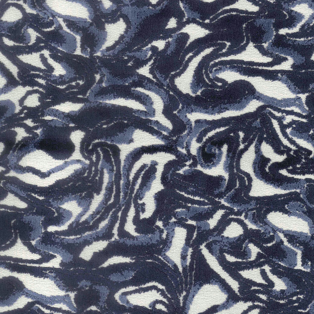 Mezzo Indigo by Norbar Fabric RITZ 85% VISCOSE 15% POLYESTER INDIA 13"V 14 1/4"H 57 - Fabric Carolina -