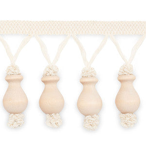 Antibes Molded Fringe Natural MF4002-1 by Schumacher Trim