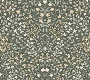 Garden Terrace Olive Wallpaper by Magnolia Home
