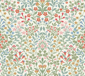 Garden White & Multicolor Terrace Wallpaper by Magnolia Home