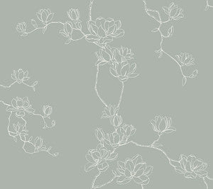 Magnolia Eucalyptus Branches Wallpaper by Magnolia Home