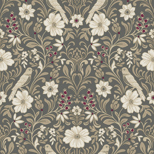 Colette Charcoal Wallpaper by Magnolia Home