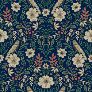 Colette Navy Wallpaper by Magnolia Home
