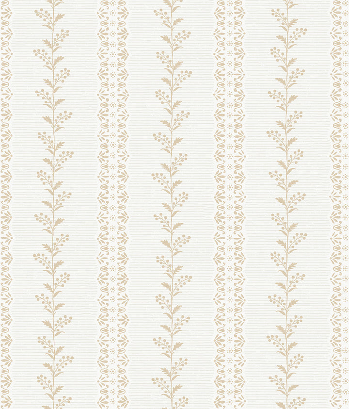Everleigh Ochre Wallpaper by Magnolia Home Magnolia Home 4 Covers about 56.4 square feet 20.5-in by 33-ft long roll Prepasted 24 - Fabric Carolina -