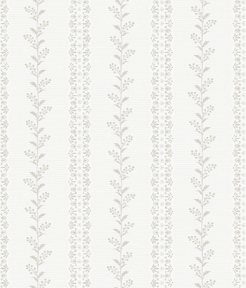 Everleigh Grey Wallpaper by Magnolia Home Magnolia Home 4 Covers about 56.4 square feet 20.5-in by 33-ft long roll Prepasted 24 - Fabric Carolina -
