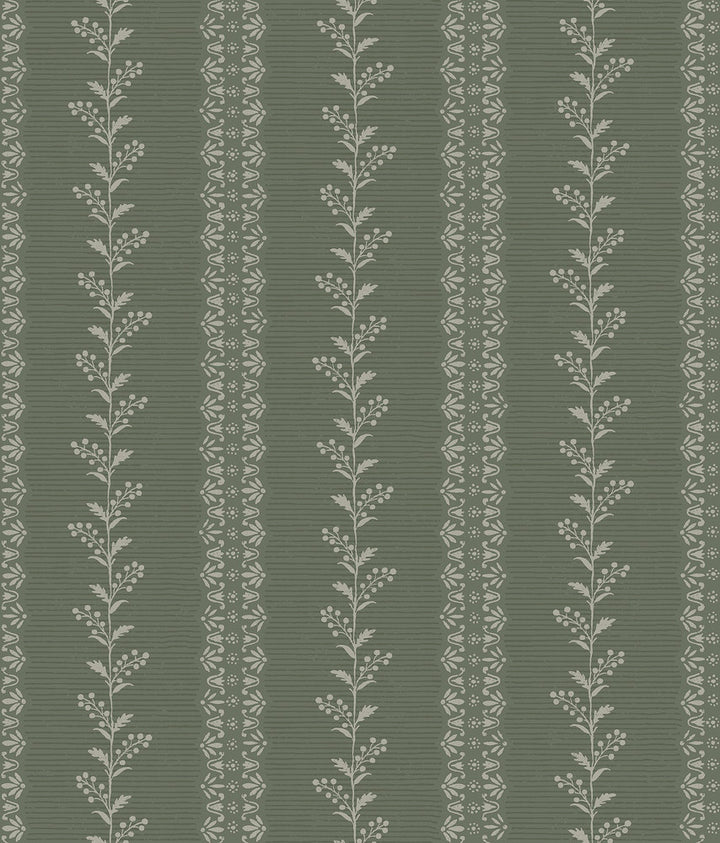 Everleigh Pine Wallpaper by Magnolia Home Magnolia Home 4 Covers about 56.4 square feet 20.5-in by 33-ft long roll Prepasted 24 - Fabric Carolina -