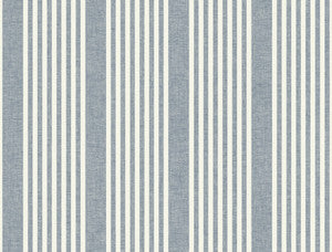French Navy Linen Stripe Wallpaper by Magnolia Home