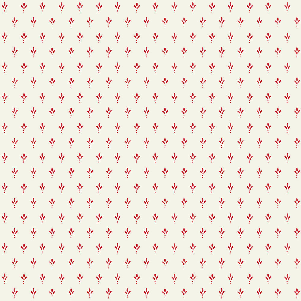 Charm Red Wallpaper by Magnolia Home Magnolia Home 4 Covers about 56.4 square feet 20.5-in by 33-ft long roll Prepasted 20.5 - Fabric Carolina -