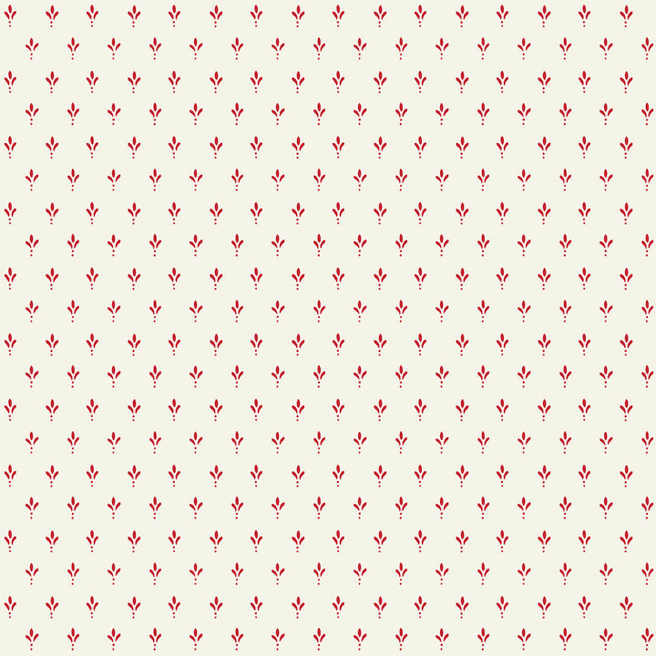 Charm Red Wallpaper by Magnolia Home Magnolia Home 4 Covers about 56.4 square feet 20.5-in by 33-ft long roll Prepasted 20.5 - Fabric Carolina -