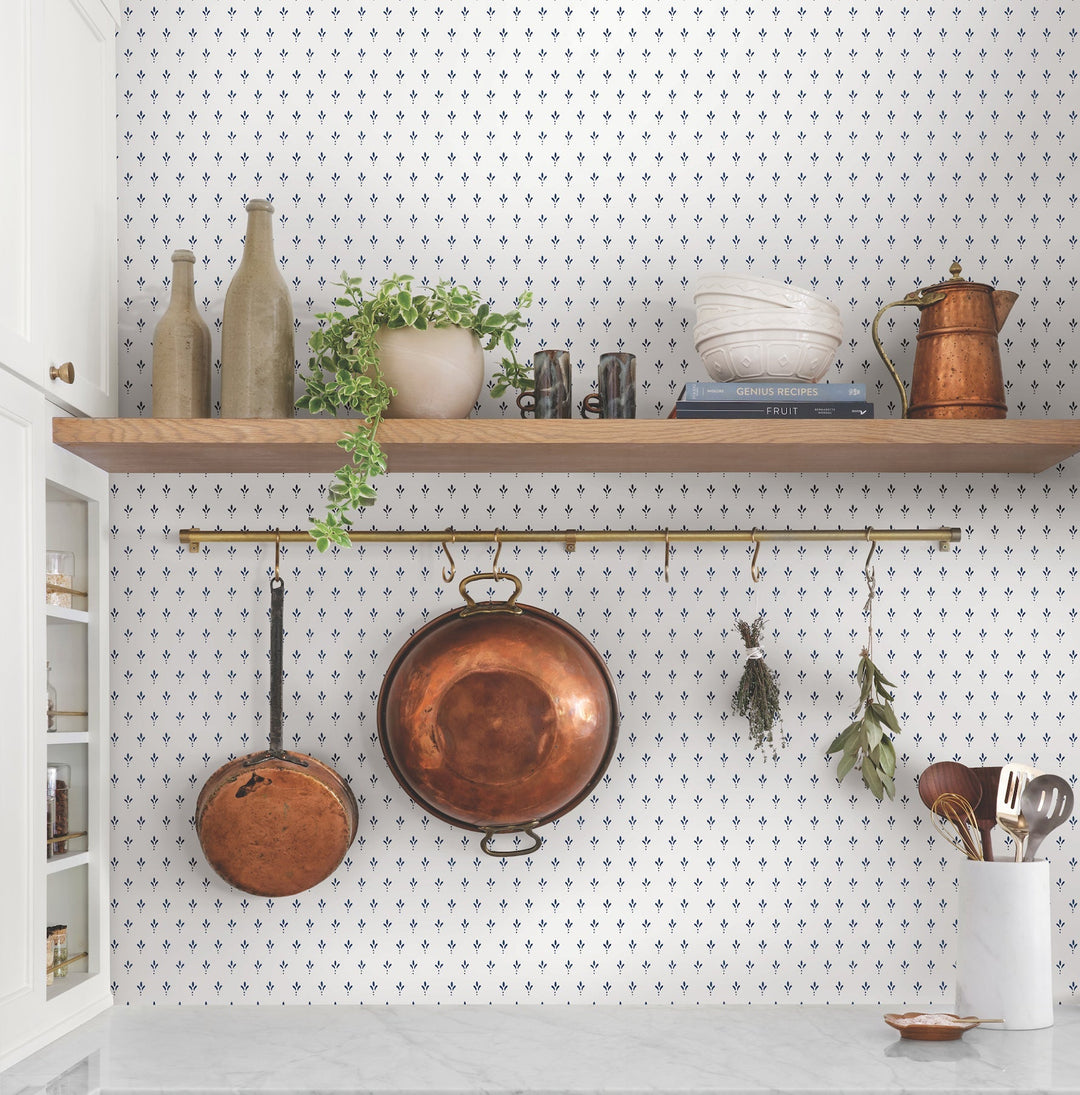 Charm Blue Wallpaper by Magnolia Home Designer