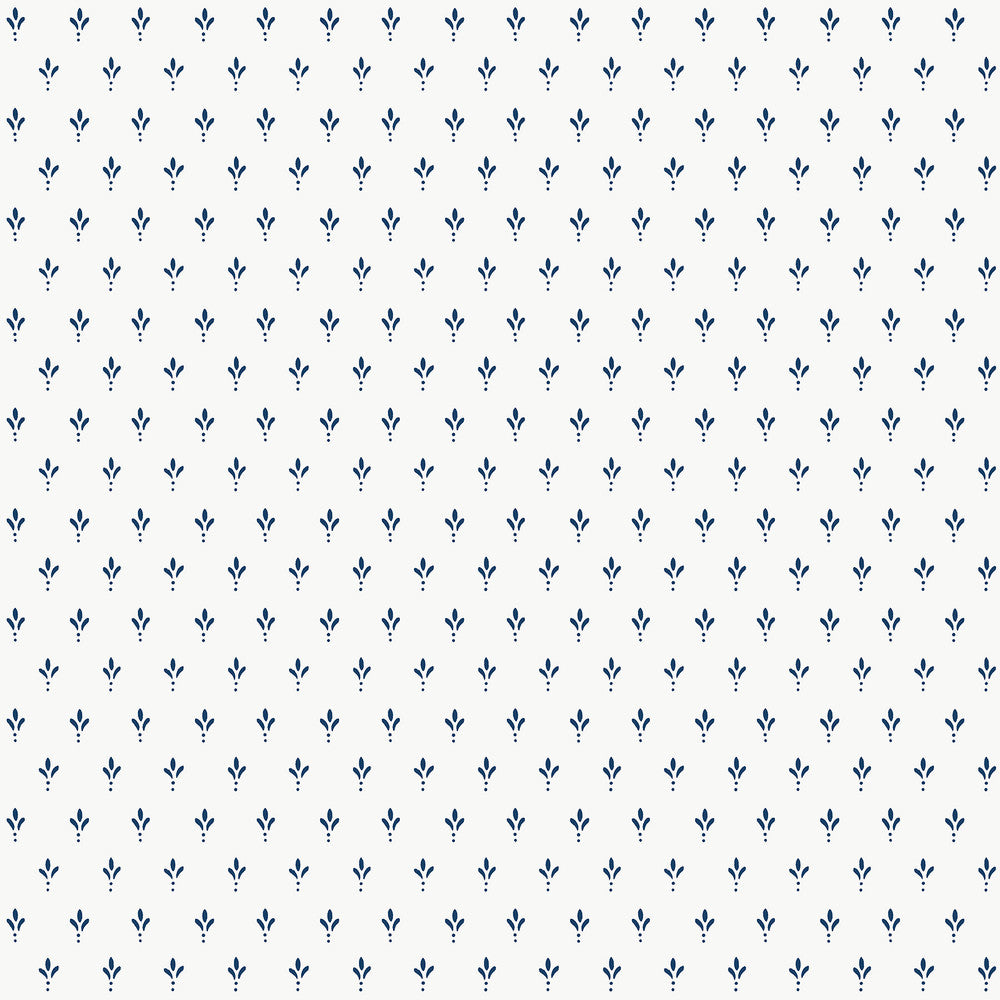 Charm Blue Wallpaper by Magnolia Home Magnolia Home 4 Covers about 56.4 square feet 20.5-in by 33-ft long roll Prepasted 20.5 - Fabric Carolina -