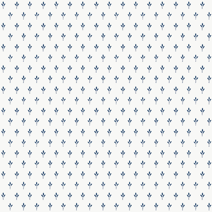 Charm Blue Wallpaper by Magnolia Home Magnolia Home 4 Covers about 56.4 square feet 20.5-in by 33-ft long roll Prepasted 20.5 - Fabric Carolina -