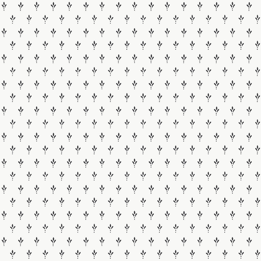 Charm Black & White Wallpaper by Magnolia Home Magnolia Home 4 Covers about 56.4 square feet 20.5-in by 33-ft long roll Prepasted 20.5 - Fabric Carolina -