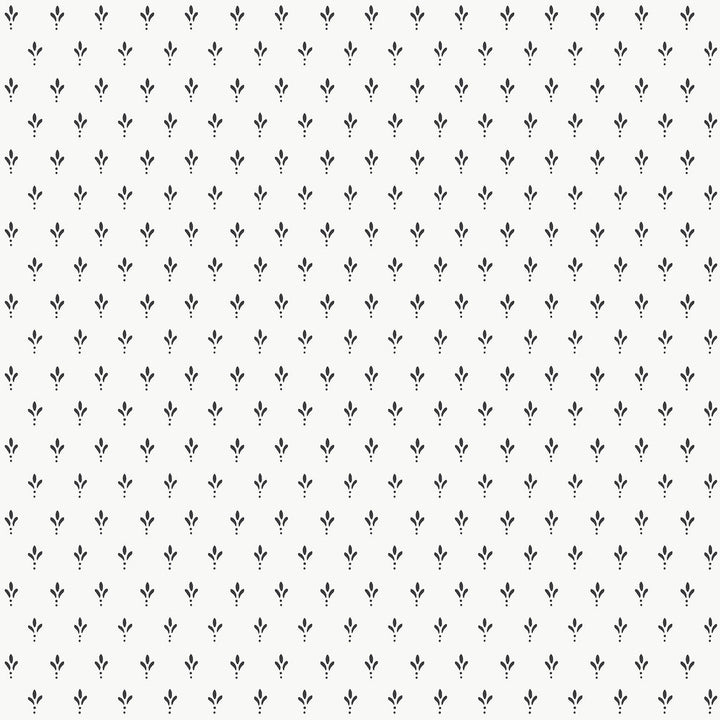 Charm Black & White Wallpaper by Magnolia Home Magnolia Home 4 Covers about 56.4 square feet 20.5-in by 33-ft long roll Prepasted 20.5 - Fabric Carolina -