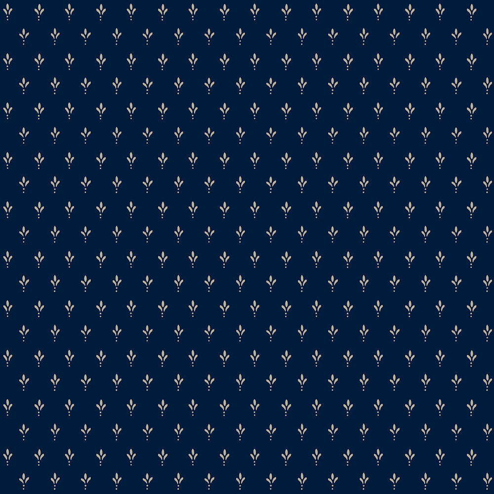 Charm Navy Wallpaper by Magnolia Home Magnolia Home 4 Covers about 56.4 square feet 20.5-in by 33-ft long roll Prepasted 20.5 - Fabric Carolina -