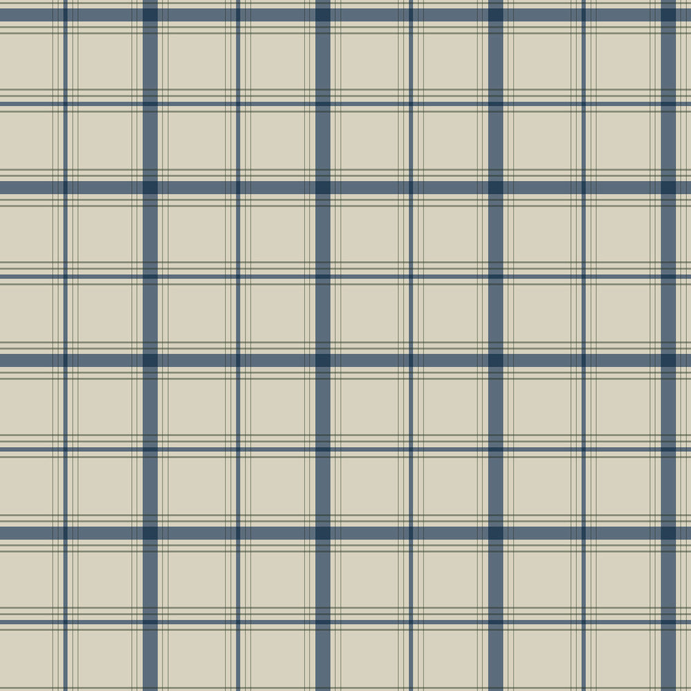 Hunter Blue Wallpaper by Magnolia Home Magnolia Home 4 Covers about 56.4 square feet 20.5-in by 33-ft long roll Prepasted 20.5 - Fabric Carolina -