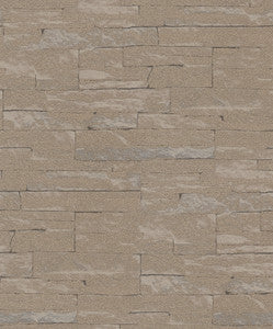 Rheta Brown Stone Wallpaper by Marburg