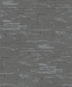 Rheta Charcoal Stone Wallpaper by Marburg