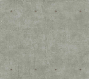 Concrete Dark Grey & Copper Metallic Wallpaper by Magnolia Home