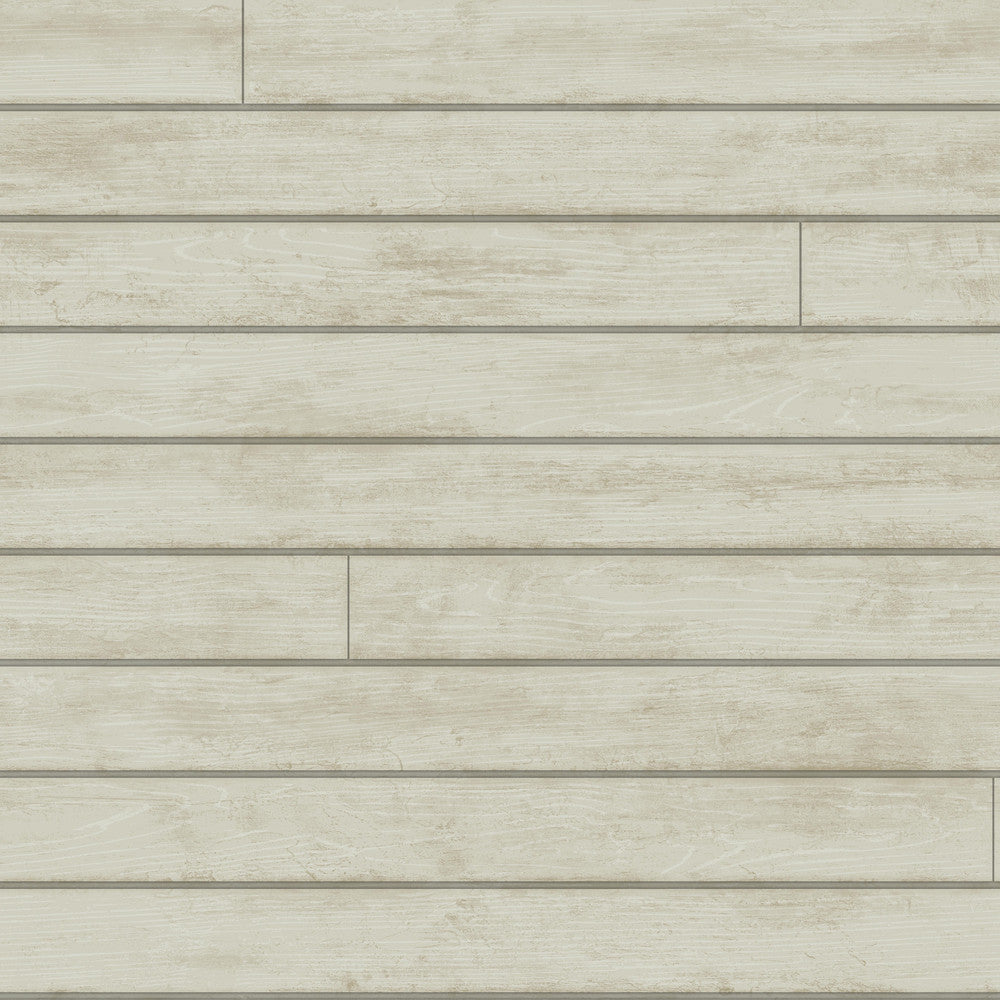 Skinnylap Grey & Brown Wallpaper by Magnolia Home Magnolia Home Covers about 56.4 square feet 20.5-in by 33-ft long roll Prepasted 20.5 - Fabric Carolina -
