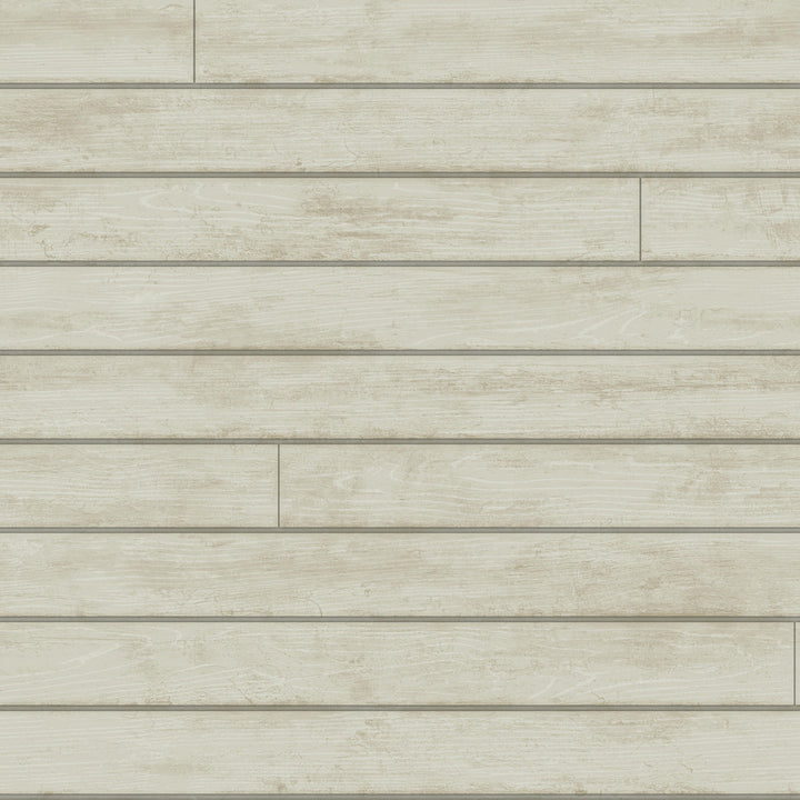 Skinnylap Grey & Brown Wallpaper by Magnolia Home Magnolia Home Covers about 56.4 square feet 20.5-in by 33-ft long roll Prepasted 20.5 - Fabric Carolina -