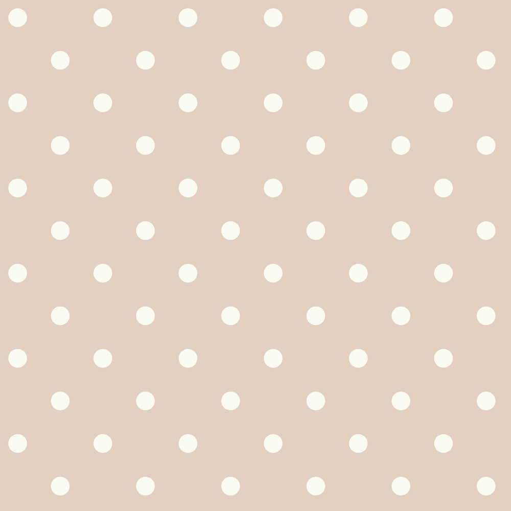 Dots on Dots White & Pink Wallpaper by Magnolia Home Magnolia Home Covers about 56.4 square feet 20.5-in by 33-ft long roll Prepasted 3.38 - Fabric Carolina -