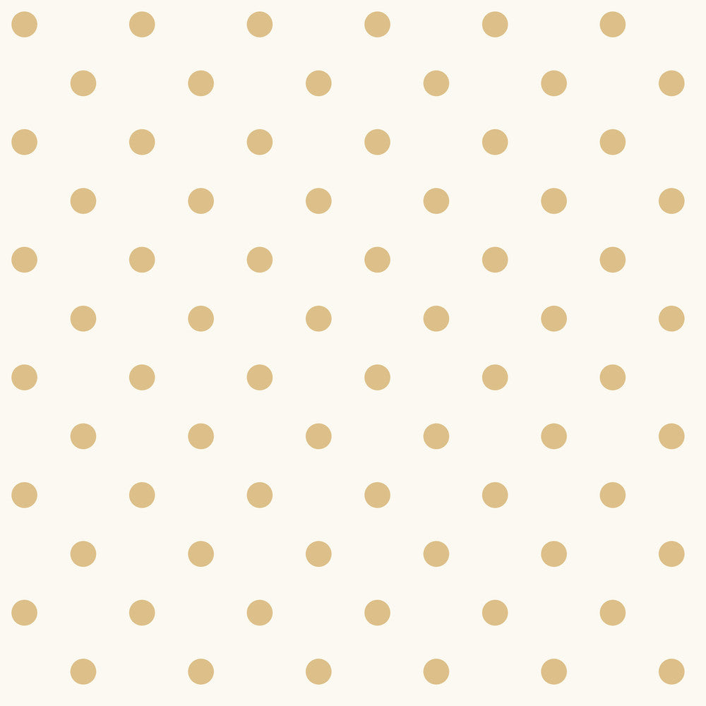 Dots on Dots White & Yellow Wallpaper by Magnolia Home Magnolia Home Covers about 56.4 square feet 20.5-in by 33-ft long roll Prepasted 3.38 - Fabric Carolina -