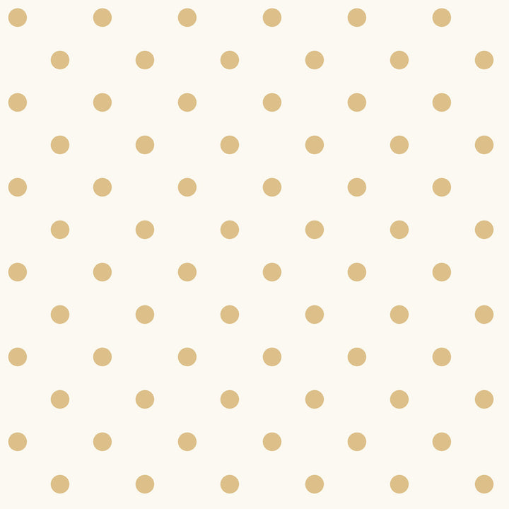 Dots on Dots White & Yellow Wallpaper by Magnolia Home Magnolia Home Covers about 56.4 square feet 20.5-in by 33-ft long roll Prepasted 3.38 - Fabric Carolina -
