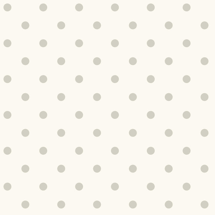 Dots on Dots Grey & White Wallpaper by Magnolia Home Magnolia Home Covers about 56.4 square feet 20.5-in by 33-ft long roll Prepasted 3.38 - Fabric Carolina -