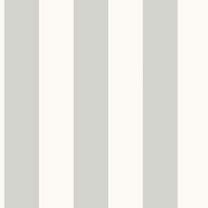 Awning Stripe Grey & White Wallpaper by Magnolia Home