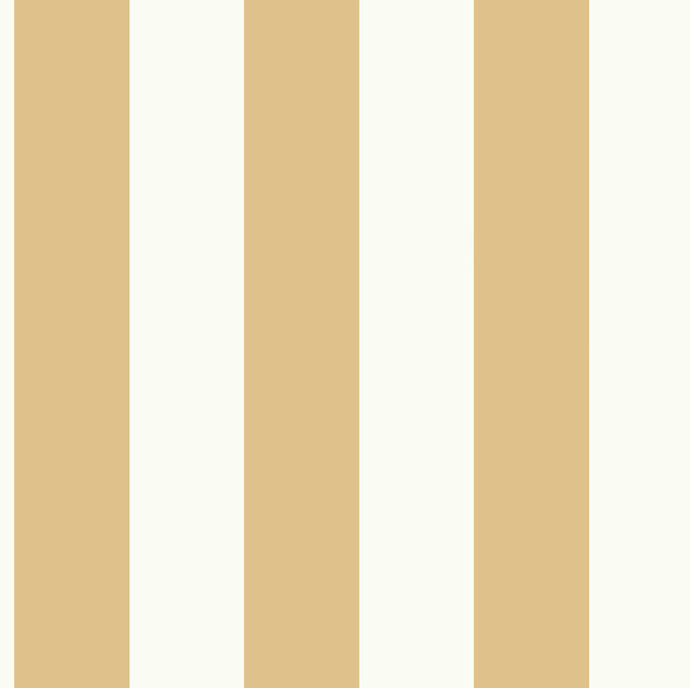 Awning Stripe Yellow Wallpaper by Magnolia Home Magnolia Home Covers about 56.4 square feet 20.5-in by 33-ft long roll Prepasted 0 - Fabric Carolina -