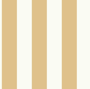 Awning Stripe Yellow Wallpaper by Magnolia Home